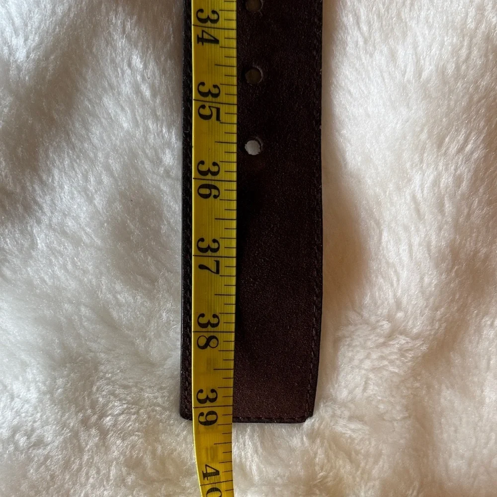 Michael Kors Studded Leather Belt - Brown Croc, Size S